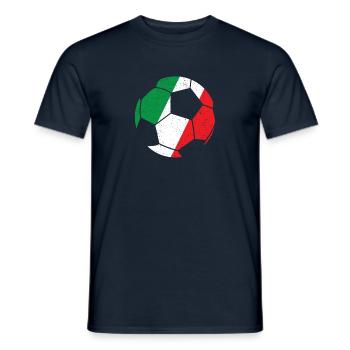Italian Flag - Football Shirt - Italian Pride Shir - Men's T-Shirt - navy - Front - AI Model Male 178 light (178cm)