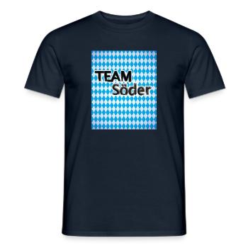 Team Söder Bayern Münchner - Männer T-Shirt - Navy - Vorne - AI Model Male 178 light (178cm)