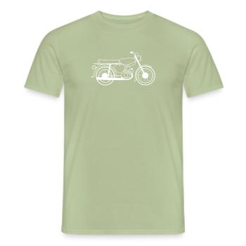 Simson S51 cadeau de chemise Simson - T-shirt homme - vert sauge - Devant - AI Model Male 178 light (178cm)