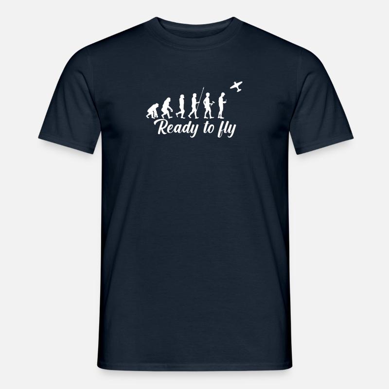 Modellbau Modellflug Modellflugzeug Evolution - Men's T-Shirt - navy