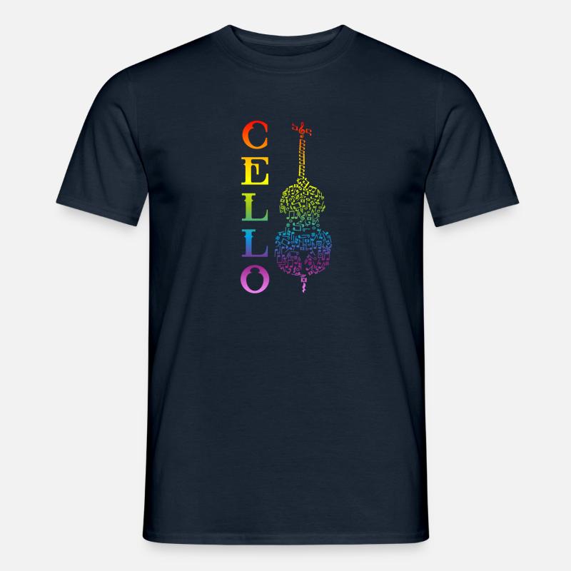 Violoncelliste violoncelle violoncelle - T-shirt homme - marine