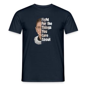 Notorious RBG Ruth Bader Ginsburg rétro vintage - T-shirt homme - marine - Devant - AI Model Male 178 light (178cm)