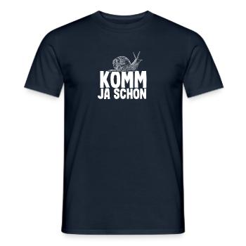 Komm ja schon - Schnecken Läufer Jogger Running - Männer T-Shirt - Navy - Vorne - AI Model Male 178 light (178cm)