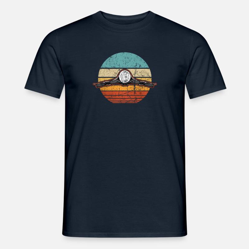 Roller Scooter Motorroller retro vintage - Männer T-Shirt - Navy