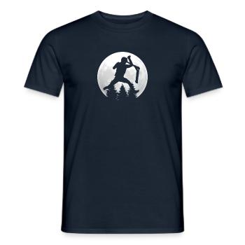 Stunt scooter stunt scooter kick scooter retro vintage - Men's T-Shirt - navy - Front - AI Model Male 178 light (178cm)