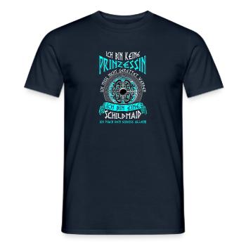 Schildmaid Keine Prinzessin Wikinger Geschenk - Männer T-Shirt - Navy - Vorne - AI Model Male 178 light (178cm)