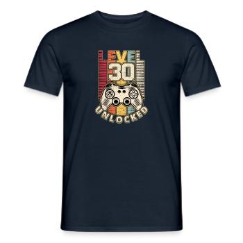 30ème anniversaire niveau 30 ans rétro gamer cadeau - T-shirt homme - marine - Devant - AI Model Male 178 light (178cm)