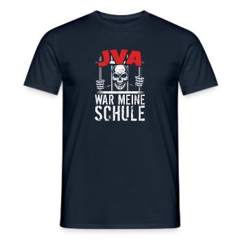 lustig Knast Gefängnis, JVA Insasse, Geschenkidee - Männer T-Shirt - Navy - Vorne - AI Model Male 178 light (178cm)