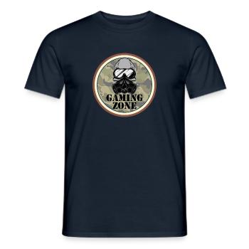 Gaming Zone Computer Video Spiele Gamer - Männer T-Shirt - Navy - Vorne - AI Model Male 178 light (178cm)