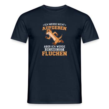 Ausdauer Training Sportler Trainingskleidung - Männer T-Shirt - Navy - Vorne - AI Model Male 178 light (178cm)