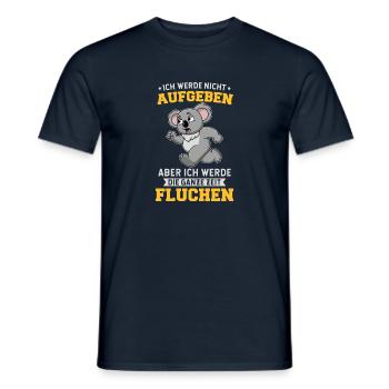 Ausdauer Training Sportler Trainingskleidung - Männer T-Shirt - Navy - Vorne - AI Model Male 178 light (178cm)