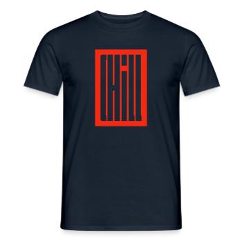 CHILL! - Männer T-Shirt - Navy - Vorne - AI Model Male 178 light (178cm)