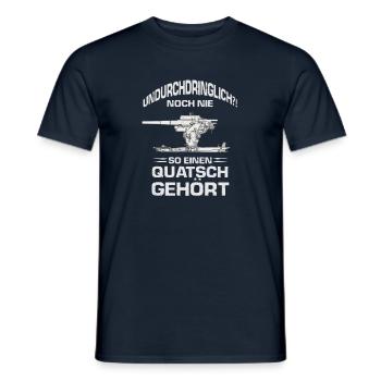 Militär Armee Bundeswehr Soldaten 88mm Flak - Männer T-Shirt - Navy - Vorne - AI Model Male 178 light (178cm)