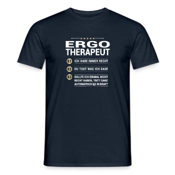 Ergotherapeut Beruf meine eigenen Paragraphen - Männer T-Shirt - Navy - Vorne - AI Model Male 178 light (178cm)