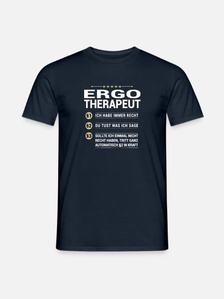 Ergotherapeut Beruf meine eigenen Paragraphen - Männer T-Shirt - Navy