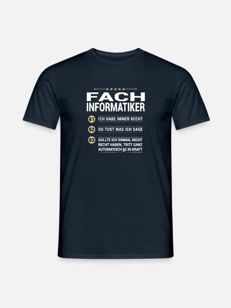 Fachinformatiker Beruf meine eigenen Paragraphen - Männer T-Shirt - Navy