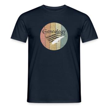 Genealogy Genealogy Genealogy Genealogy - Men's T-Shirt - navy - Front - AI Model Male 178 light (178cm)