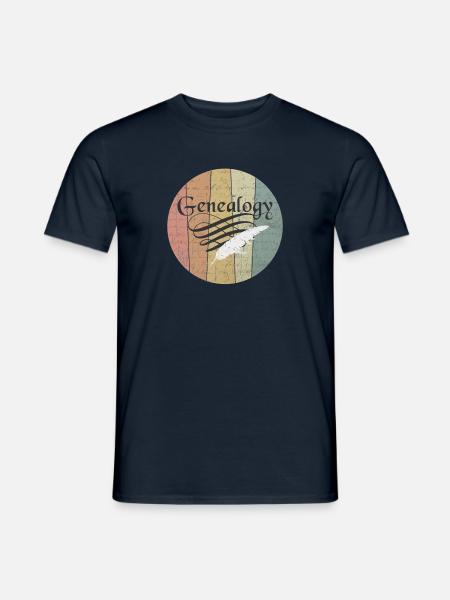 Généalogie Généalogie Généalogie Généalogie - T-shirt homme - marine