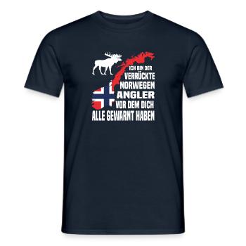 Ich bin der Angler vor dem dich alle gewarnt haben - Männer T-Shirt - Navy - Vorne - AI Model Male 178 light (178cm)