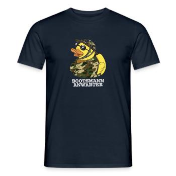 Bootsmann Anwärter Badeente Bundeswehr Soldat - Männer T-Shirt - Navy - Vorne - AI Model Male 178 light (178cm)