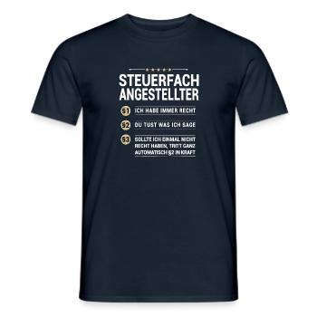 Steuerfachangestellter Beruf eigene Paragraphen - Männer T-Shirt - Navy - Vorne - AI Model Male 178 light (178cm)