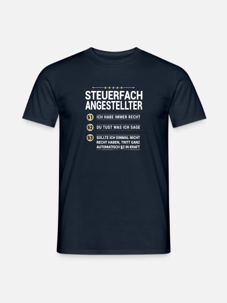 Steuerfachangestellter Beruf eigene Paragraphen - Männer T-Shirt - Navy