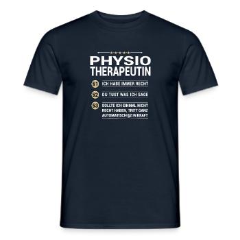 Physiotherapeutin Beruf meine eigenen Paragraphen - Männer T-Shirt - Navy - Vorne - AI Model Male 178 light (178cm)