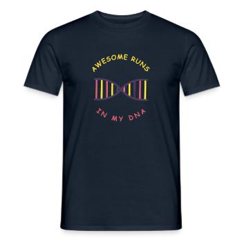 Down Syndrom Tag Spruch Chromosom Geschenkidee - Männer T-Shirt - Navy - Vorne - AI Model Male 178 light (178cm)