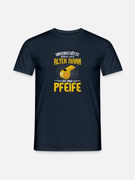 Referee Schiedsrichter Unparteiischer Schiri - Männer T-Shirt - Navy