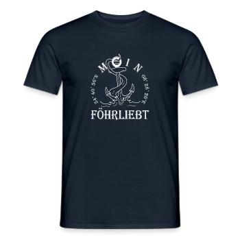 Norddeutsch Freunde Moin Föhrliebt auf Föhr - Männer T-Shirt - Navy - Vorne - AI Model Male 178 light (178cm)