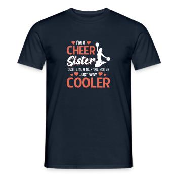 cheerleading team choreographies cheerleading - Men's T-Shirt - navy - Front - AI Model Male 178 light (178cm)