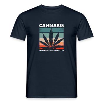 Abitur - Männer T-Shirt - Navy - Vorne - AI Model Male 178 light (178cm)