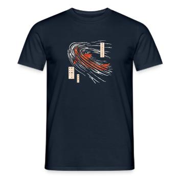 Koi fish on the seabed - Men's T-Shirt - navy - Front - AI Model Male 178 light (178cm)