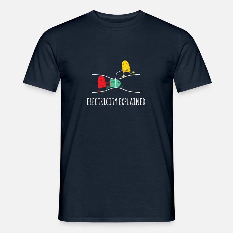 Electricity Explained Electricity Explained - Electricity - Men's T-Shirt - navy