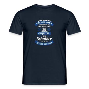 Schalke Spruch für Schalker: Seine Majestät Trikot - Männer T-Shirt - Navy - Vorne - AI Model Male 178 light (178cm)