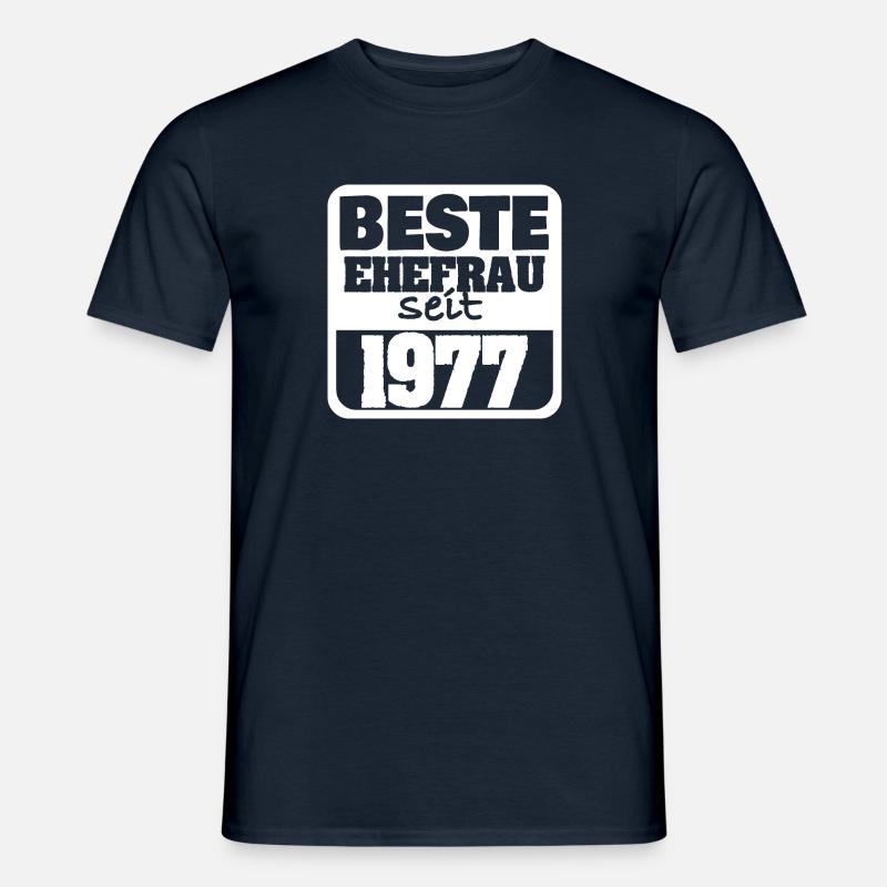Frau 1977 - Männer T-Shirt - Navy