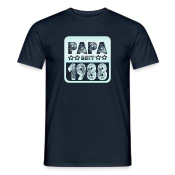 1988 1988 - Männer T-Shirt - Navy - Vorne - AI Model Male 178 light (178cm)