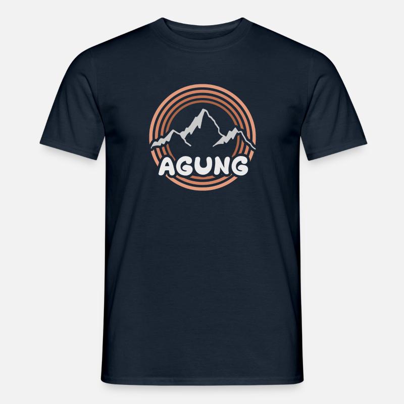 Agung als Berg - Männer T-Shirt - Navy