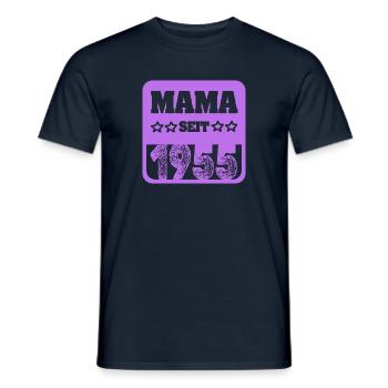 Muttertag 1955 - Männer T-Shirt - Navy - Vorne - AI Model Male 178 light (178cm)