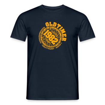Bruder 1982 - Männer T-Shirt - Navy - Vorne - AI Model Male 178 light (178cm)