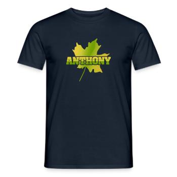 Herbst Anthony - Männer T-Shirt - Navy - Vorne - AI Model Male 178 light (178cm)