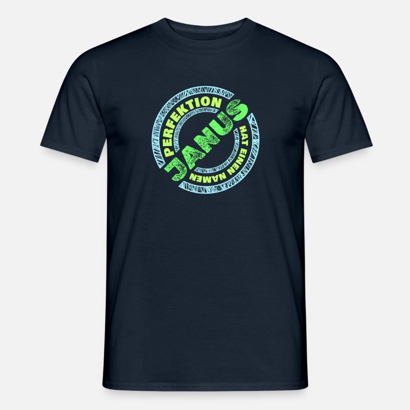 Perfektion Perfekt Janus - Männer T-Shirt - Navy