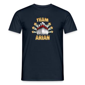 Bowling Arian - Men's T-Shirt - navy - Front - AI Model Male 178 light (178cm)
