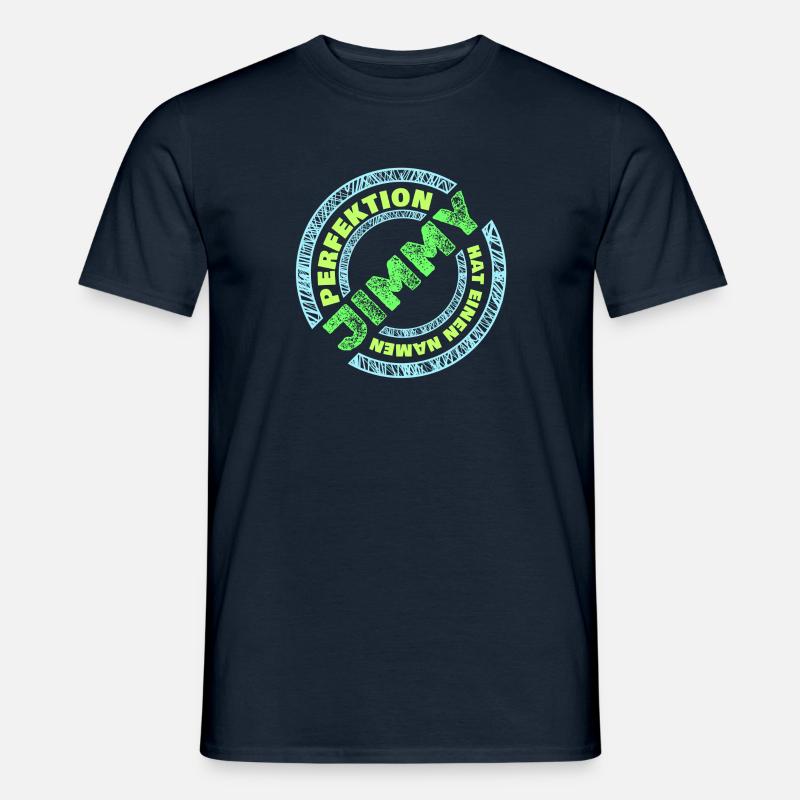Perfektion Perfekt Jimmy - Männer T-Shirt - Navy