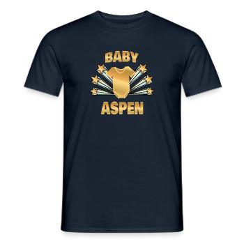 Geschenk für Aspen - Männer T-Shirt - Navy - Vorne - AI Model Male 178 light (178cm)