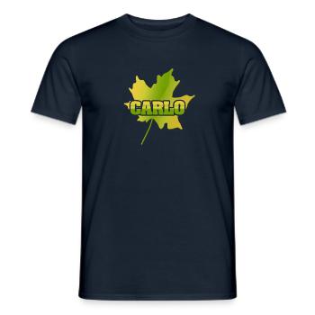 Gift for Carlo - Men's T-Shirt - navy - Front - AI Model Male 178 light (178cm)