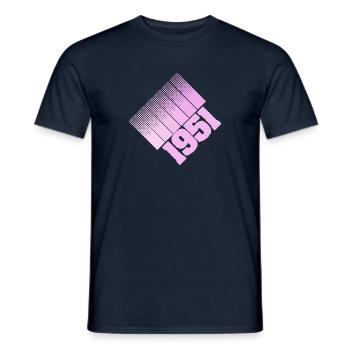 1951 - Men's T-Shirt - navy - Front - AI Model Male 178 light (178cm)