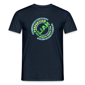 Perfektion Ilian - Männer T-Shirt - Navy - Vorne - AI Model Male 178 light (178cm)