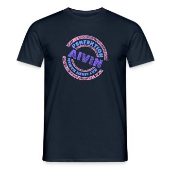 Geschenk für Alvin - Männer T-Shirt - Navy - Vorne - AI Model Male 178 light (178cm)