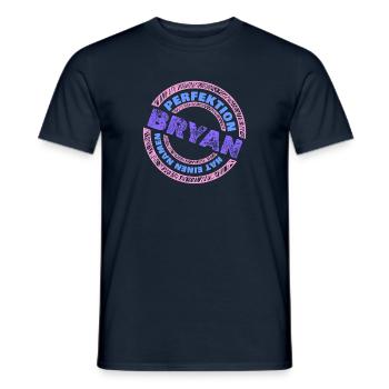 Perfektion Bryan - Männer T-Shirt - Navy - Vorne - AI Model Male 178 light (178cm)